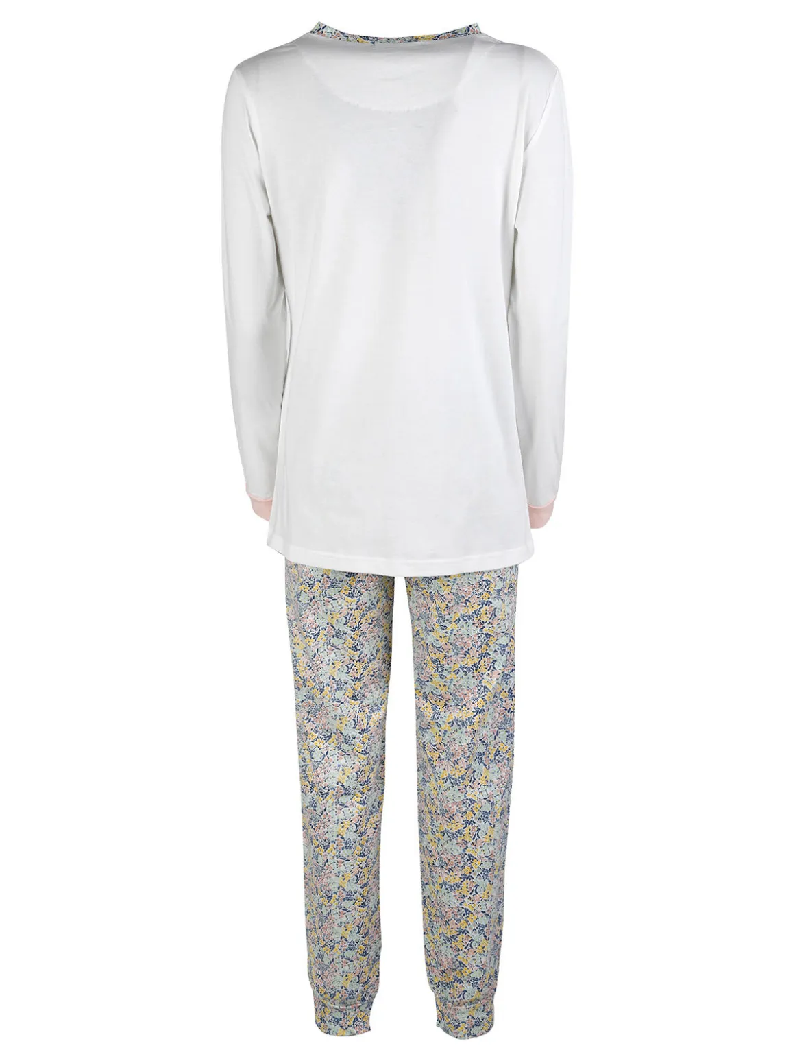 Nottingham Pigiama lungo da donna in cotone jersey