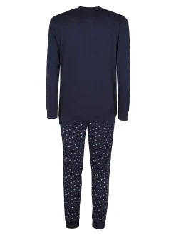 Nottingham Pigiama lungo da uomo in cotone jersey