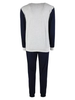 Nottingham Pigiama lungo da uomo in cotone jersey