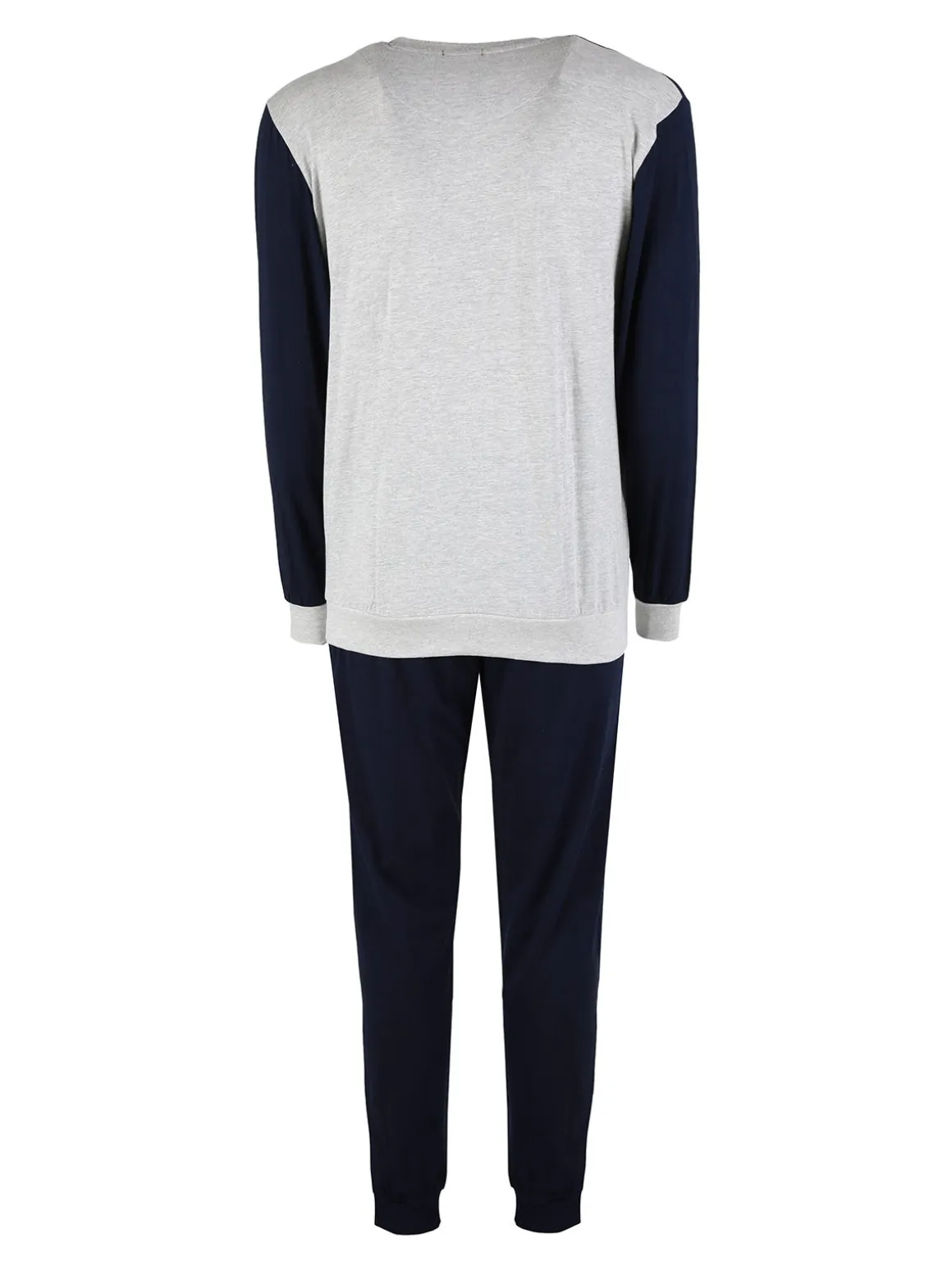 Nottingham Pigiama lungo da uomo in cotone jersey