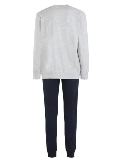 Nottingham Pigiama lungo da uomo in cotone jersey