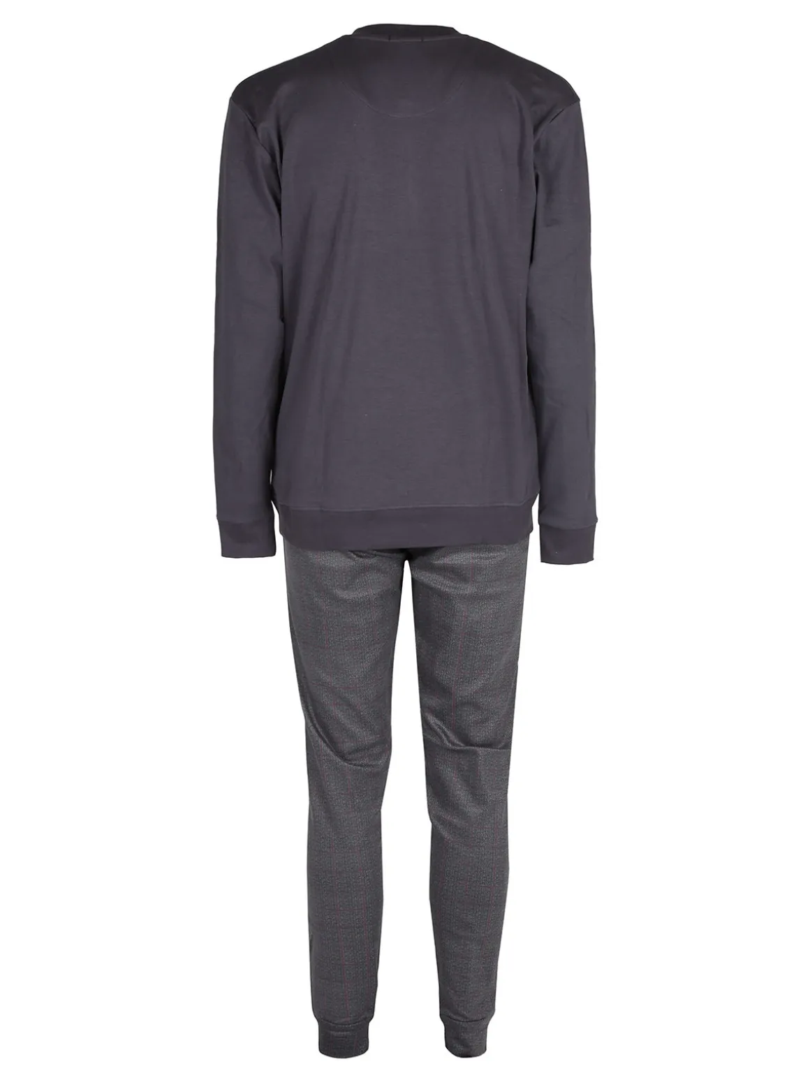 Nottingham Pigiama lungo da uomo in cotone interlock