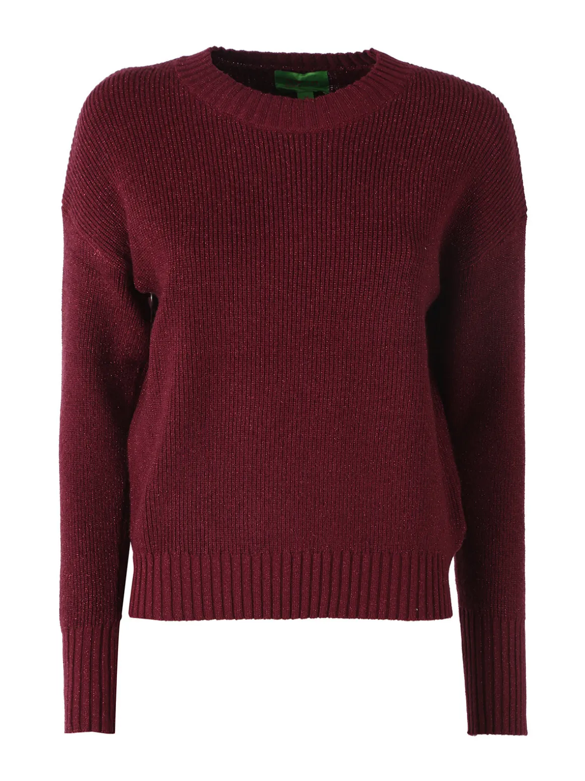 Nova Maglione girocollo da donna lurex - bordeaux