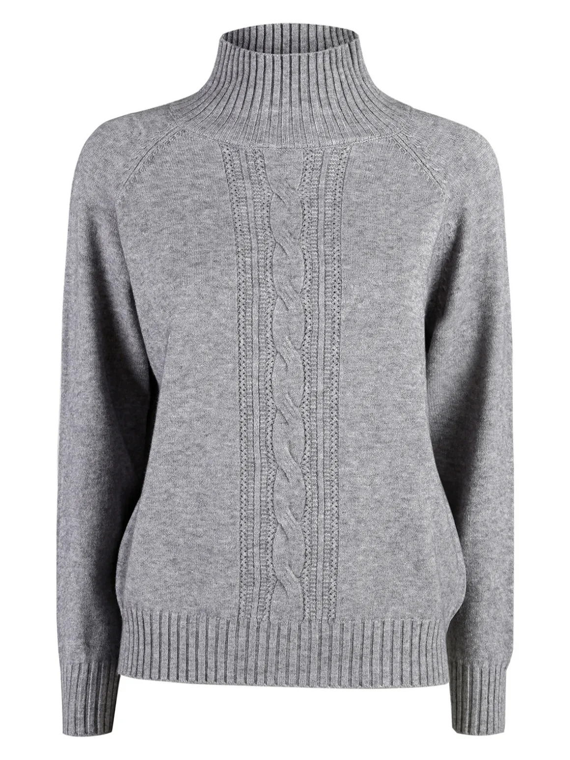 Nova Pullover donna con collo alto - grigio
