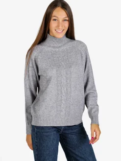 Nova Pullover donna con collo alto - grigio