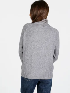 Nova Pullover donna con collo alto - grigio
