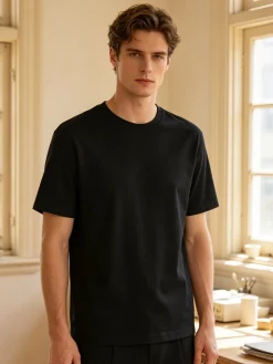 Ntg T-shirt intima da uomo in cotone interlock