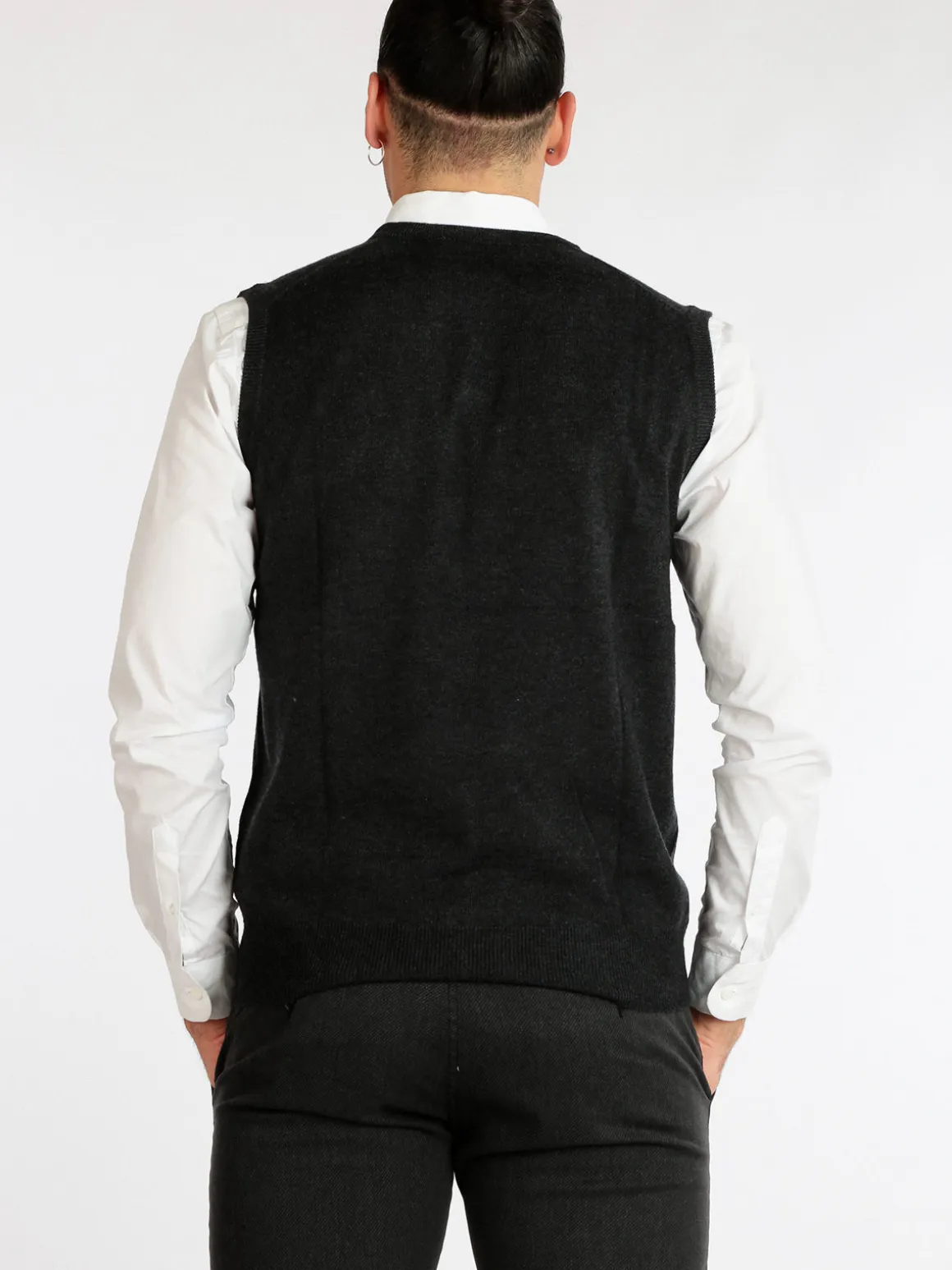 Occhi&Belli Gilet in maglia da uomo in misto cachemire