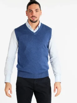 Occhi&Belli Gilet in maglia da uomo in misto cachemire