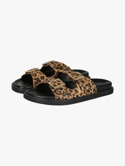 Olivia Ciabatte donna animalier con doppia fibbia - multicolore