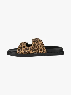 Olivia Ciabatte donna animalier con doppia fibbia - multicolore