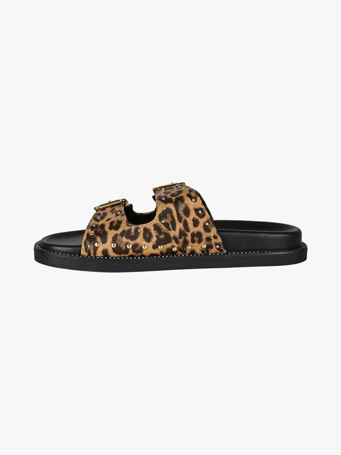 Olivia Ciabatte donna animalier con doppia fibbia - multicolore