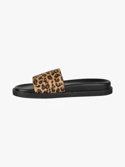 Olivia Ciabatte donna con fascia larga animalier - multicolore