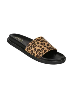 Olivia Ciabatte donna con fascia larga animalier - multicolore