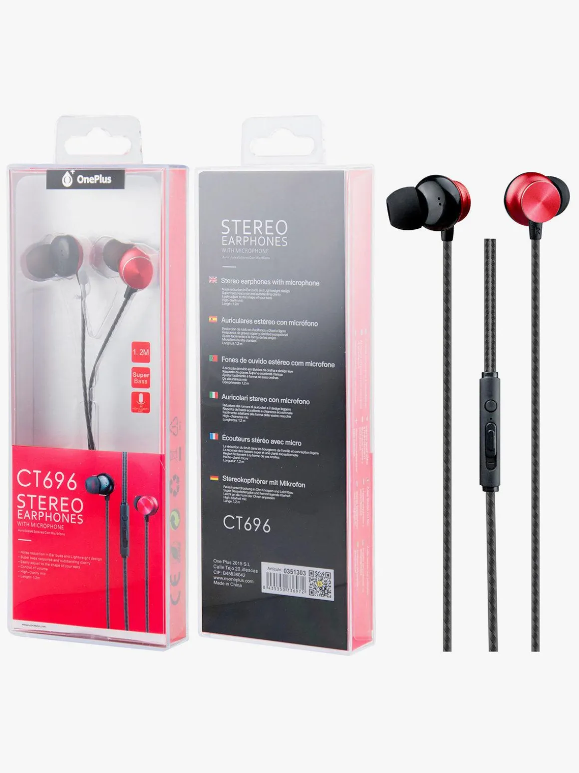 Oneplus Auricolari stereo con microfono