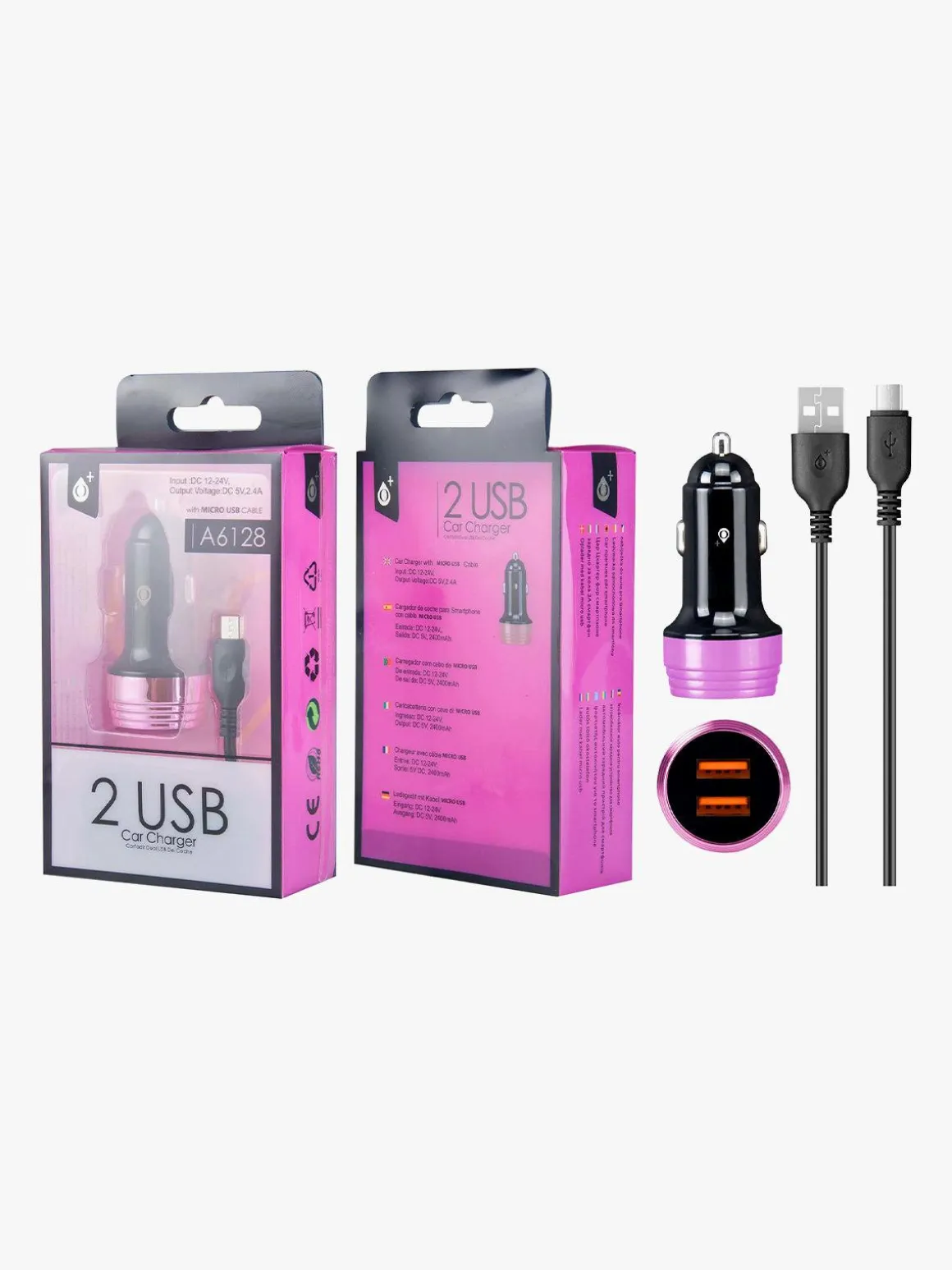 Oneplus Caricabatteria auto con cavo micro usb