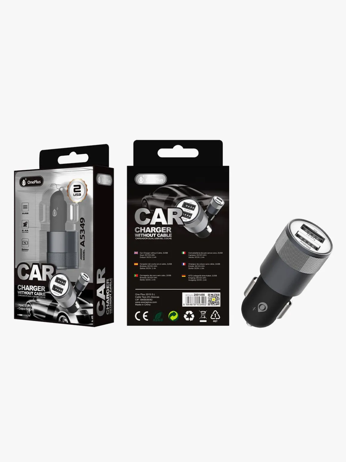 Oneplus Caricabatterie usb auto