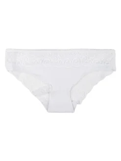 Orbro Slip donna in cotone con pizzo