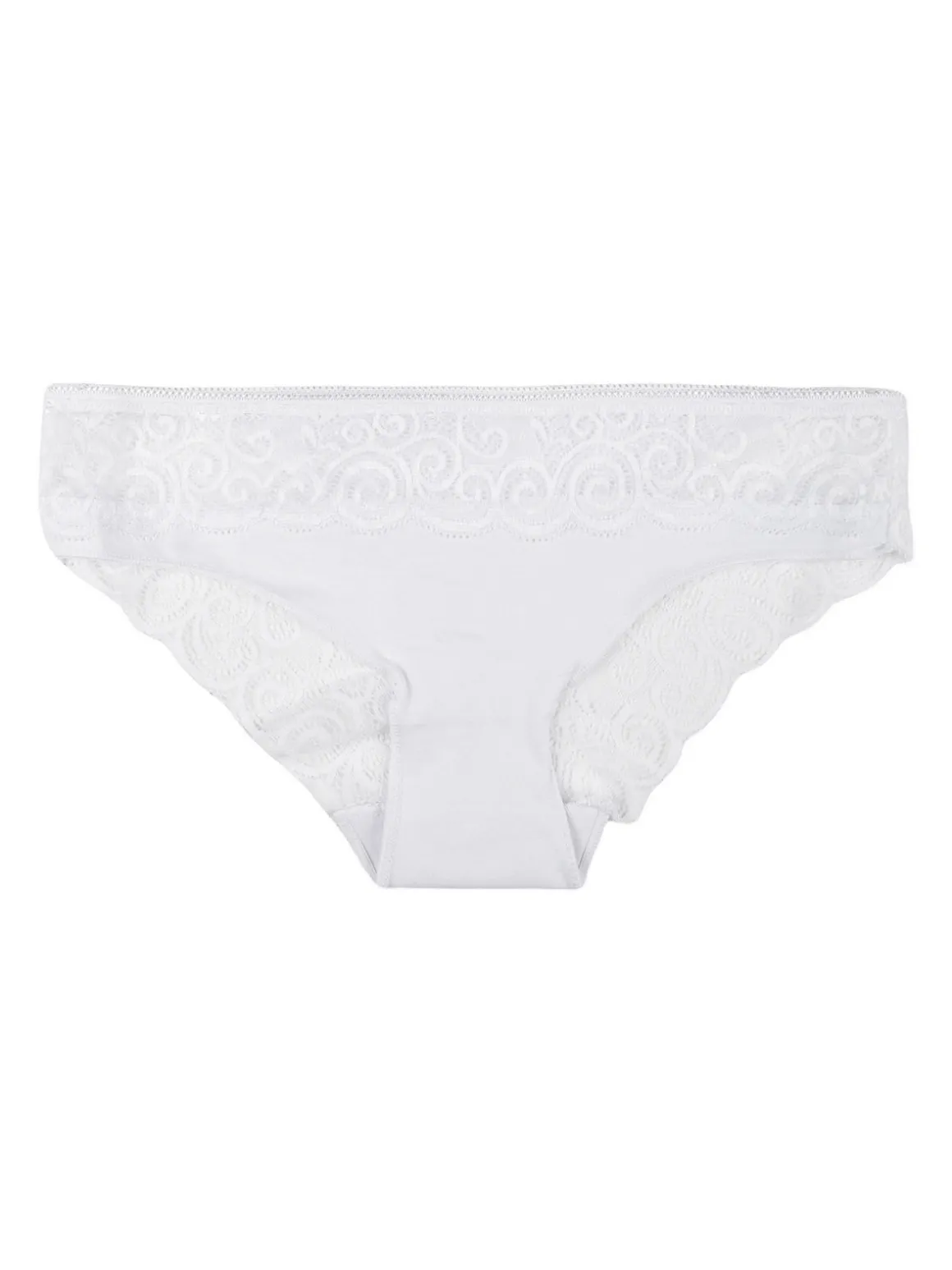 Orbro Slip donna in cotone con pizzo