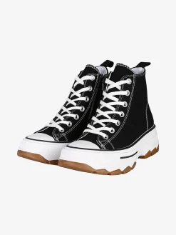 Original Marines Sneakers alte da donna in tela con suola alta