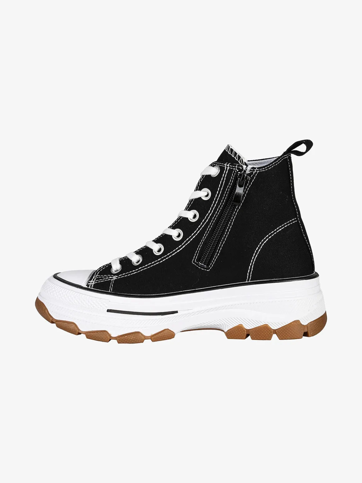 Original Marines Sneakers alte da donna in tela con suola alta