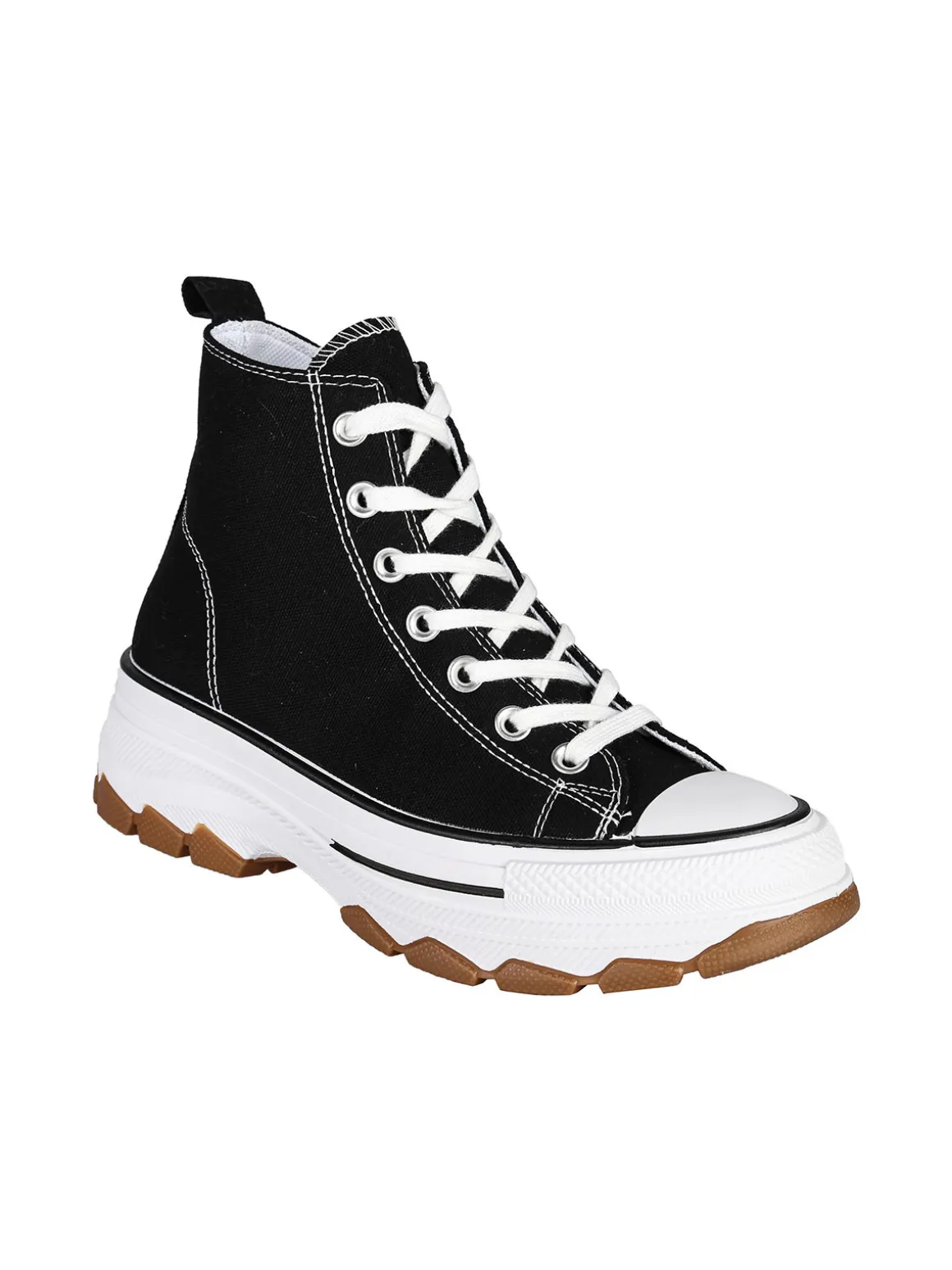 Original Marines Sneakers alte da donna in tela con suola alta