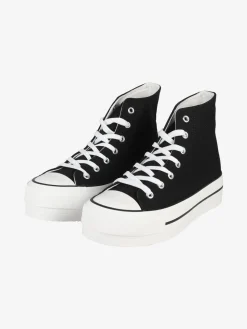 Original Marines Sneakers donna alte in tela con platform