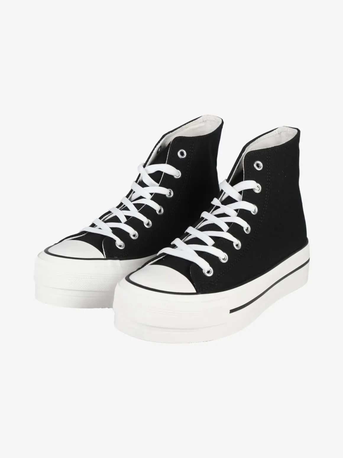 Original Marines Sneakers donna alte in tela con platform