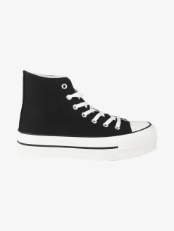 Original Marines Sneakers donna alte in tela con platform