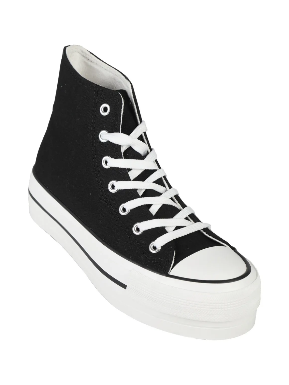 Original Marines Sneakers donna alte in tela con platform