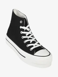 Original Marines Sneakers donna alte in tela con platform