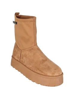 Original Marines Stivali donna scamosciati con platform e interno peloso