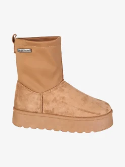 Original Marines Stivali donna scamosciati con platform e interno peloso
