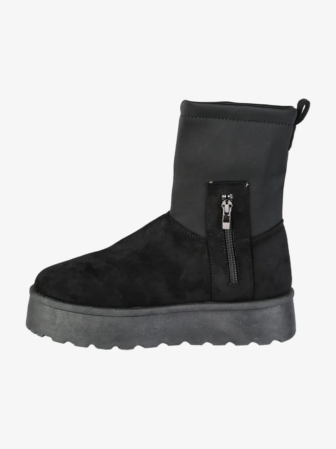Original Marines Stivali donna scamosciati con platform e interno peloso