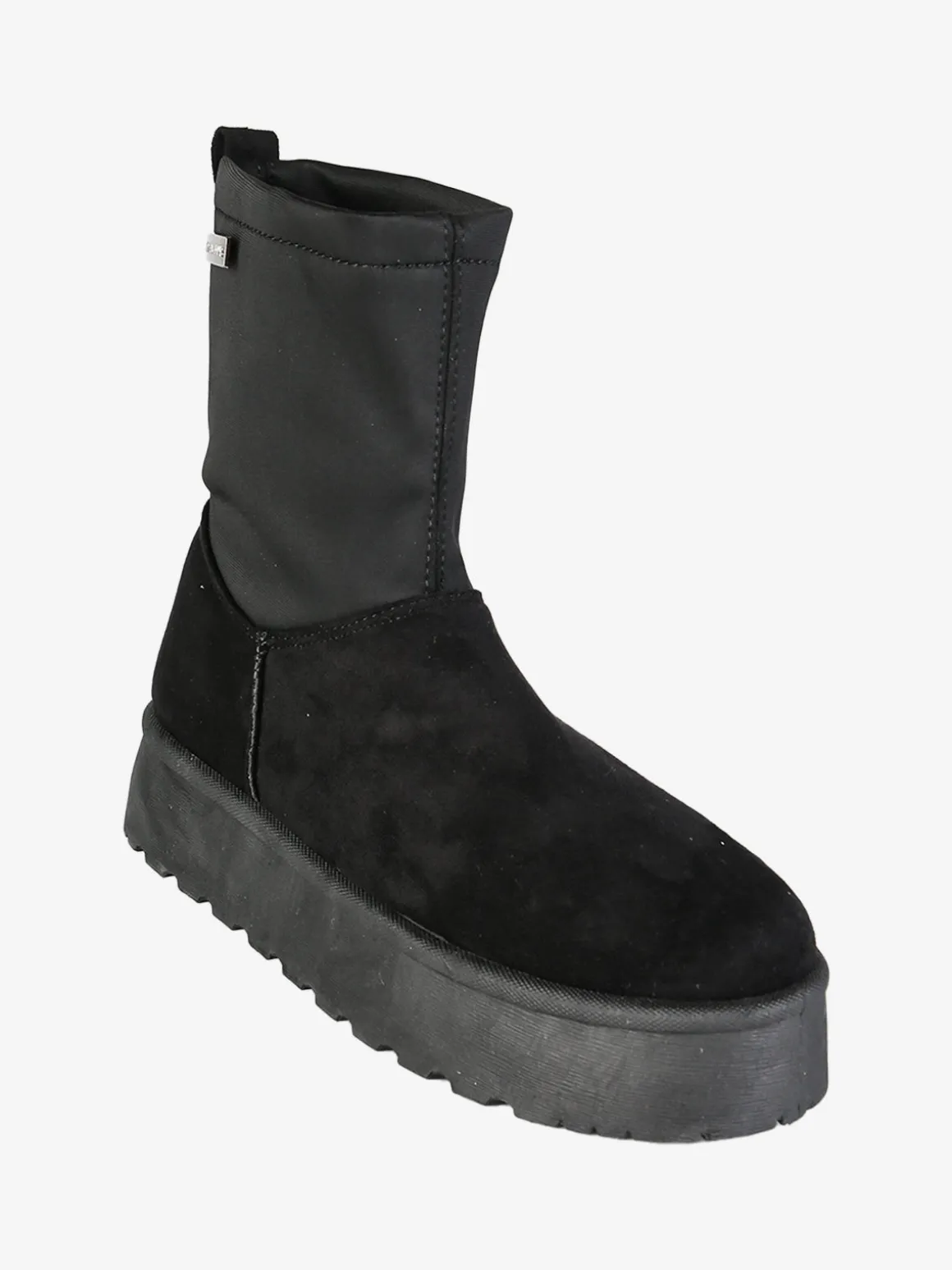 Original Marines Stivali donna scamosciati con platform e interno peloso