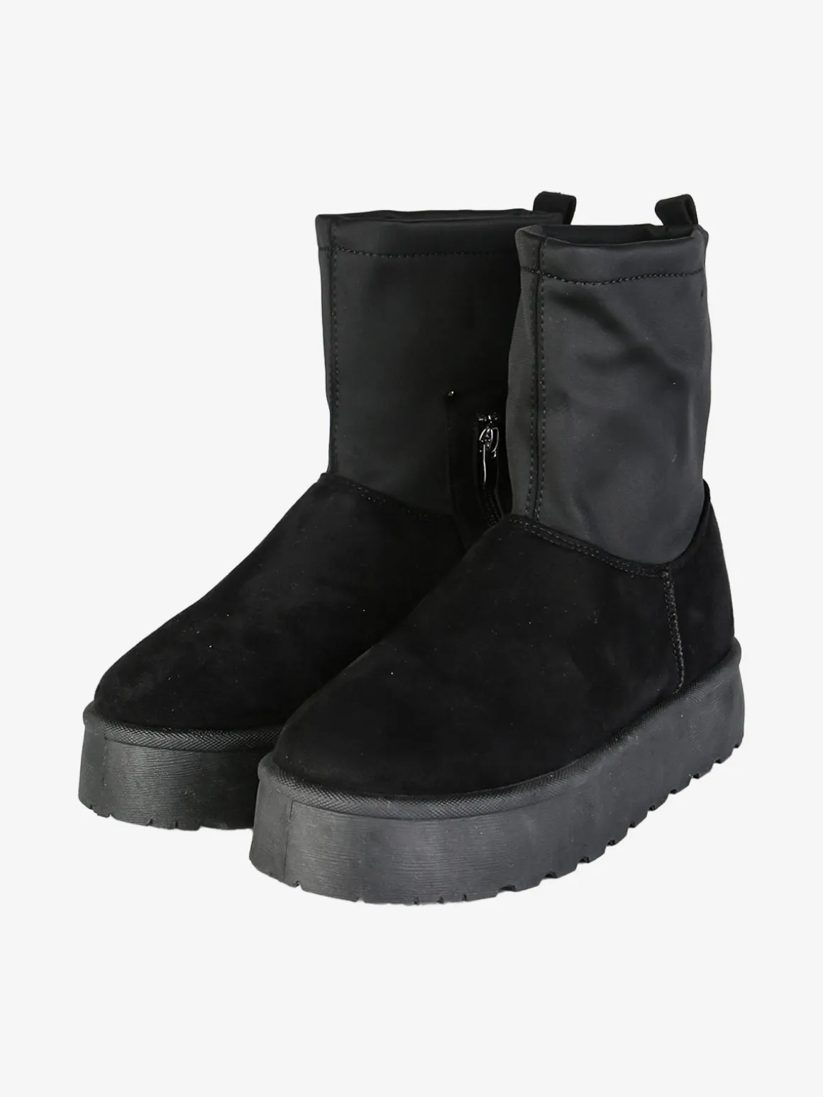 Original Marines Stivali donna scamosciati con platform e interno peloso