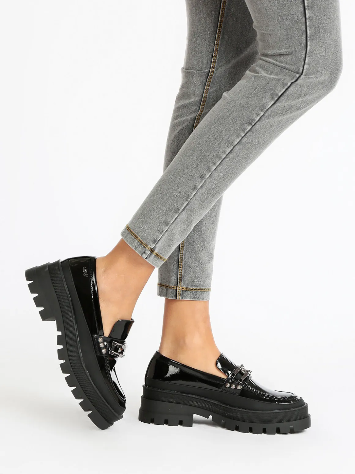 Osey Mocassini donna in vernice con platform