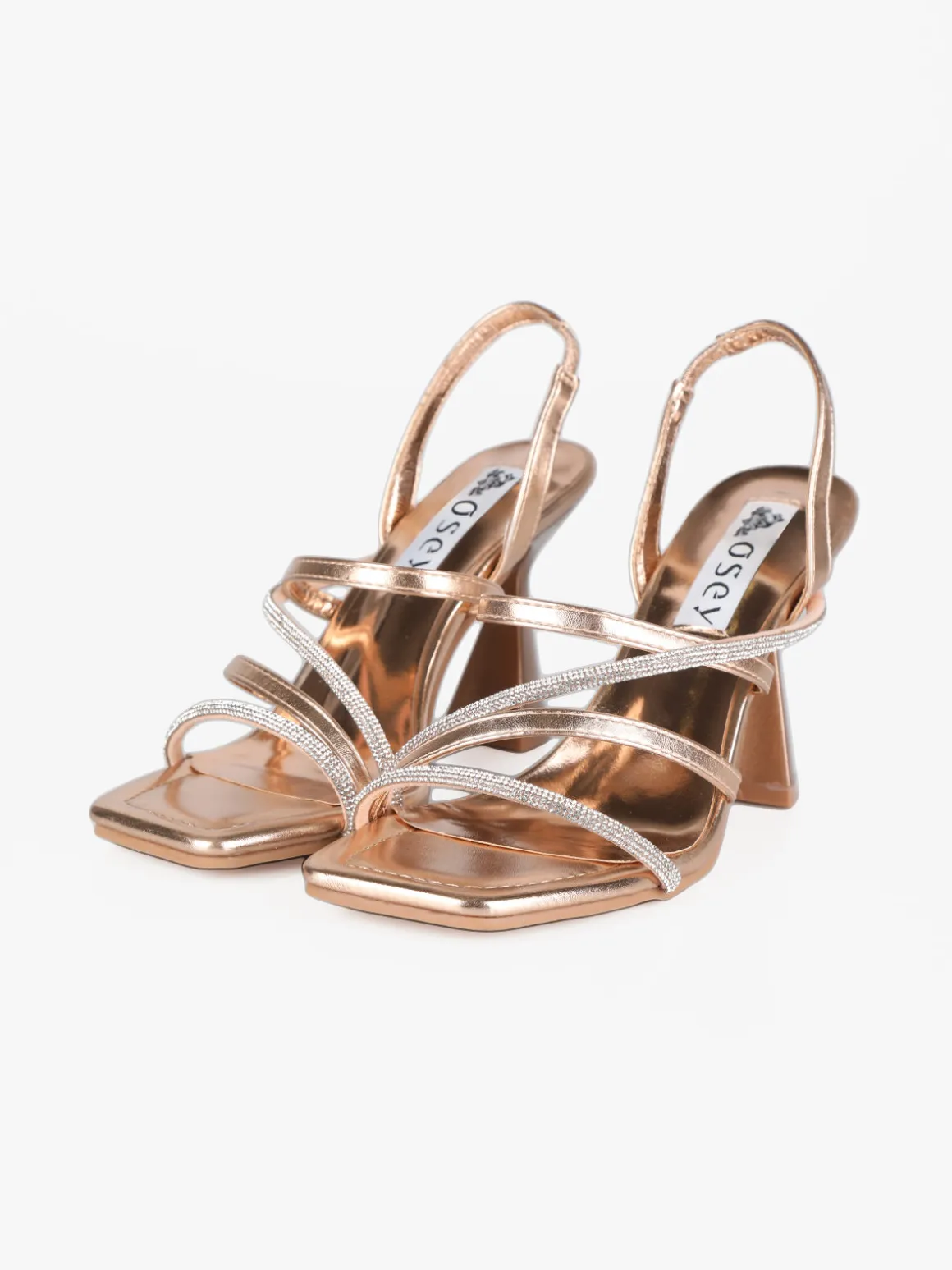 Osey Sandali intrecciati donna con strass