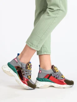 Osey Sneakers donna multicolor con zeppa