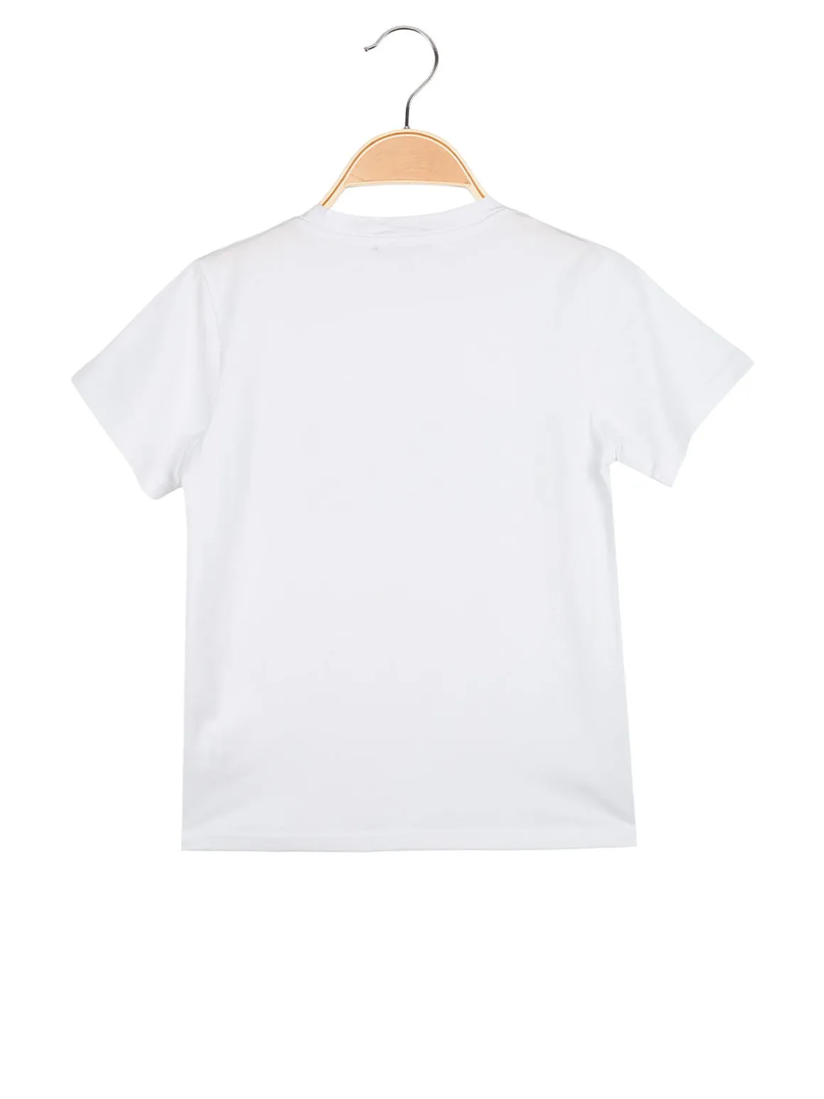 Paris T-shirt da ragazzo in cotone con stampa ITALIA - bianco