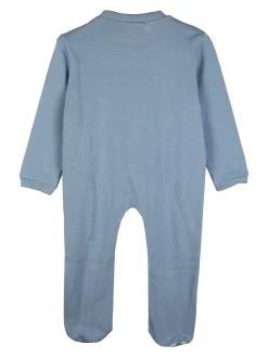 Pastello Pigiama intero da neonato con zip intera - azzurro