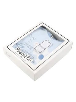Pastello Pigiama intero da neonato con zip intera - blu