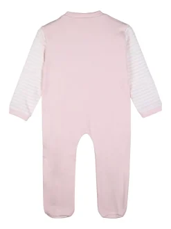 Pastello Pigiama intero da neonata con zip intera - rosa