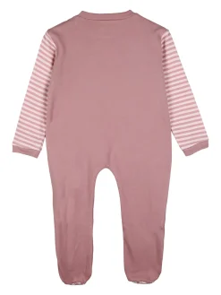Pastello Pigiama intero da neonata con zip intera - fucsia