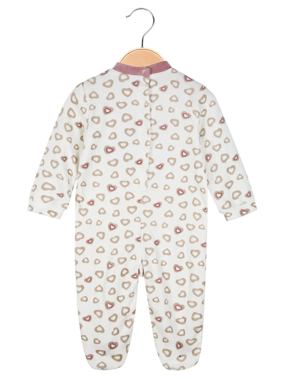 Pastello Tutina in ciniglia da neonata - fucsia