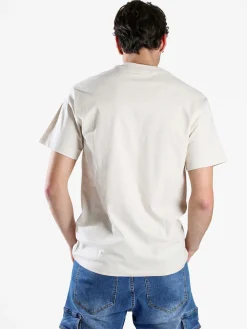 Paterson T-shirt girocollo da uomo in cotone - beige