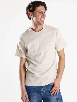 Paterson T-shirt girocollo da uomo in cotone - beige