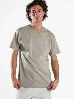 Paterson T-shirt girocollo da uomo in cotone - sabbia