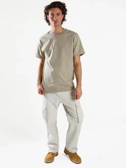 Paterson T-shirt girocollo da uomo in cotone - sabbia