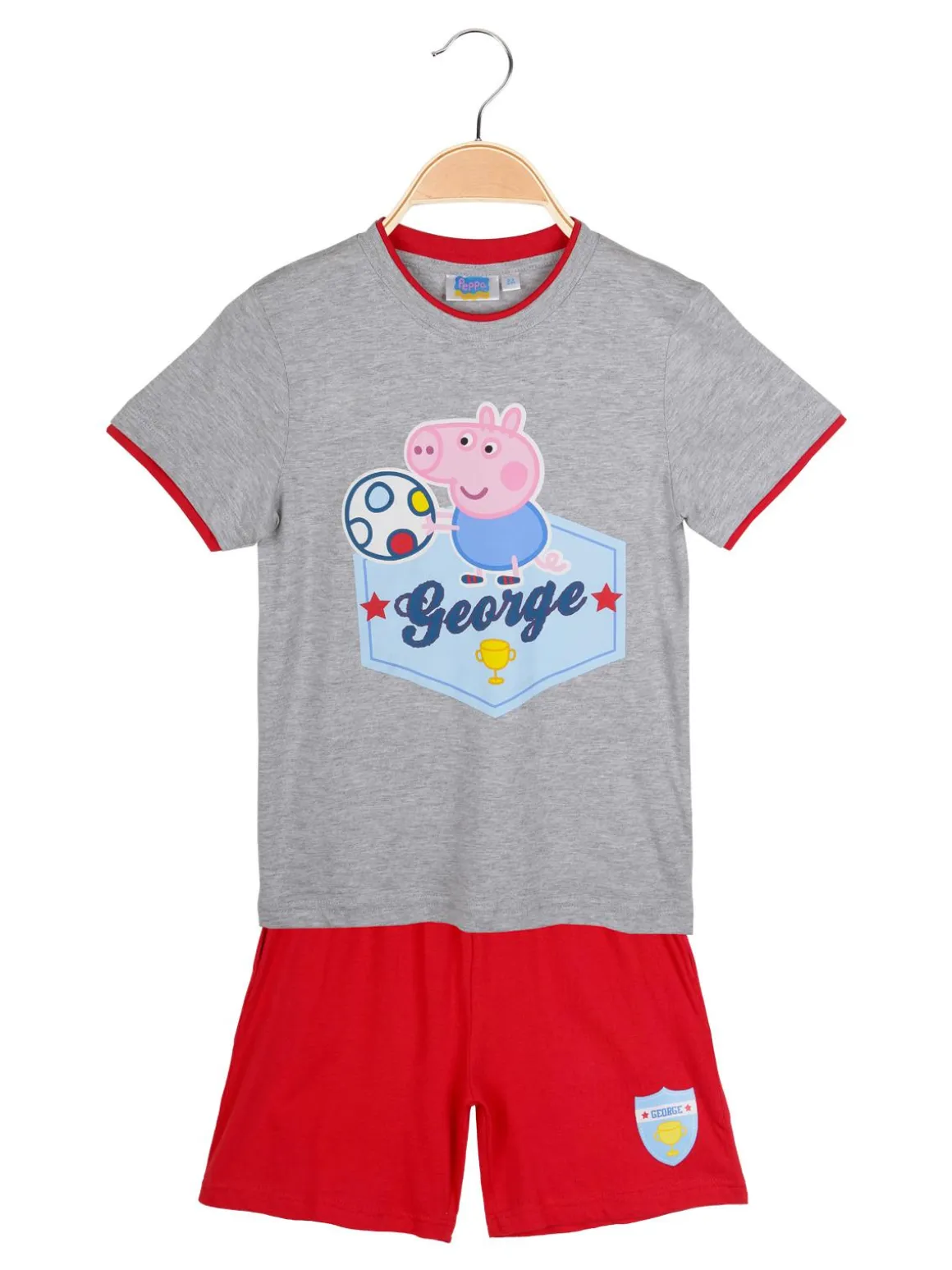 Peppa Pig Pigiama corto bimbo con stampa george